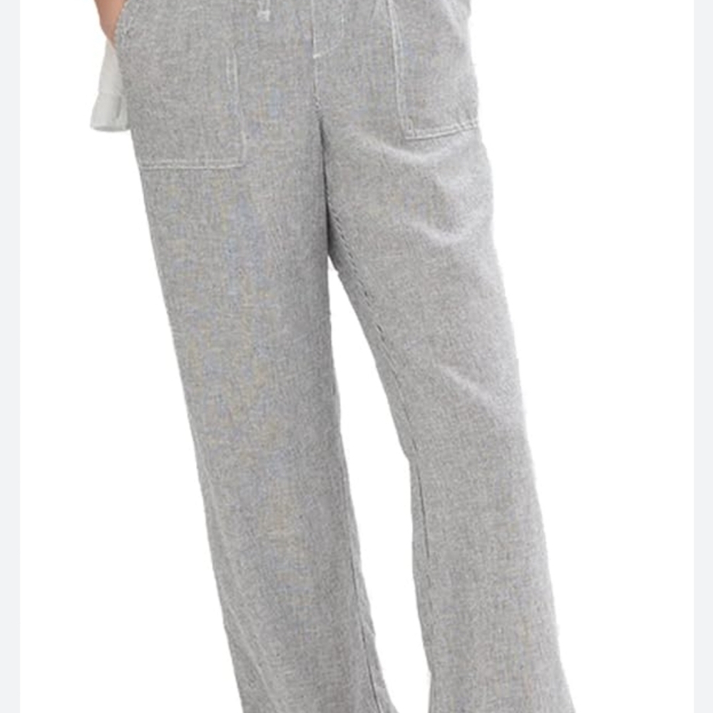 NEW! GAP Casual Relaxed Fit Linen Blend Pants, Large Tall